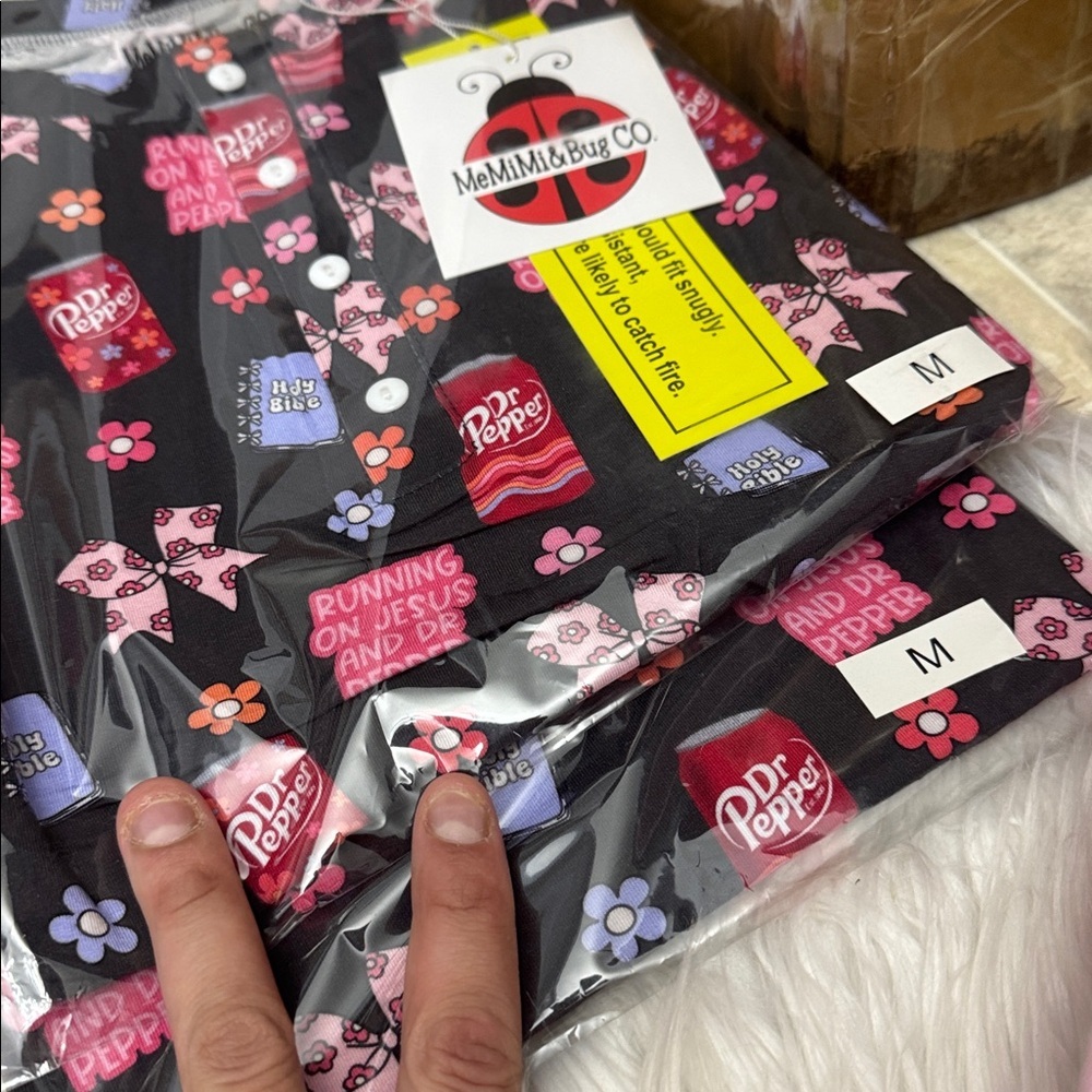 50 pc for 100$ soft bamboo pajama tunic dress cute prints for Christmas gif - Picture 10 of 11